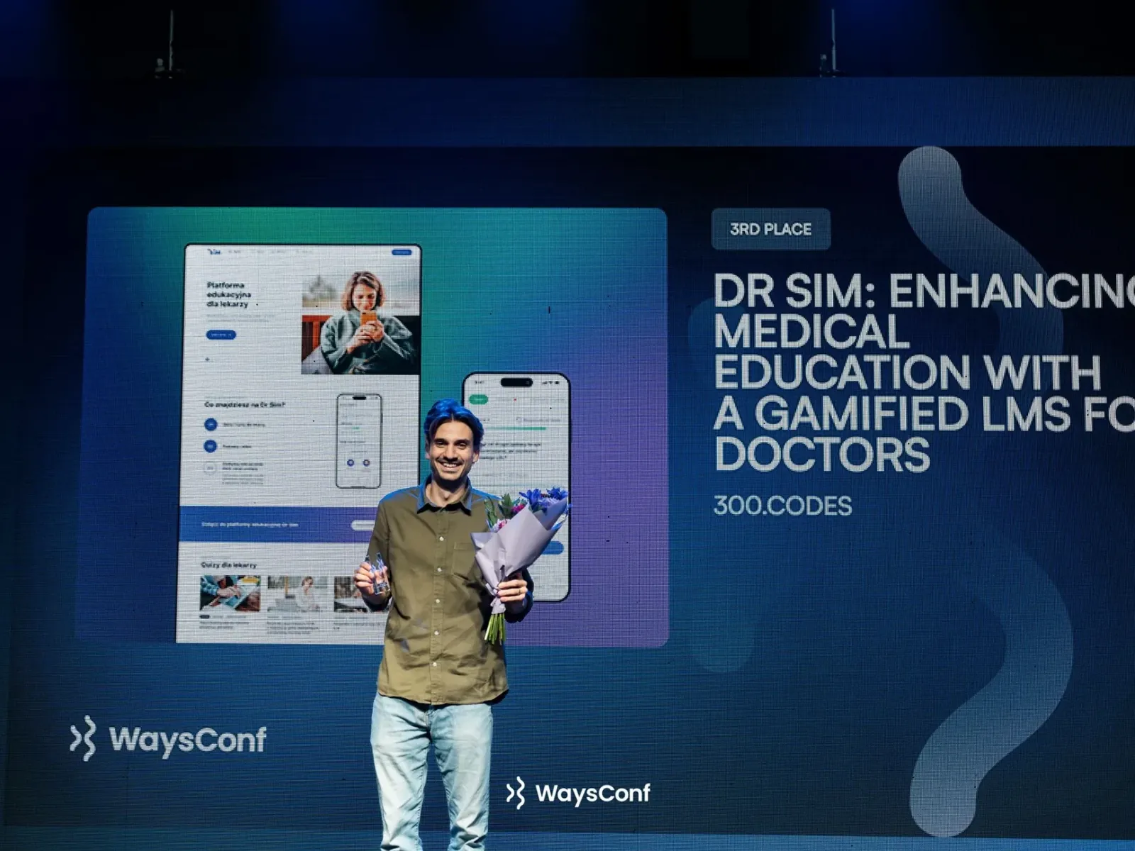 Nagroda 3. miejsce na WaysConf za projekt Dr Sim